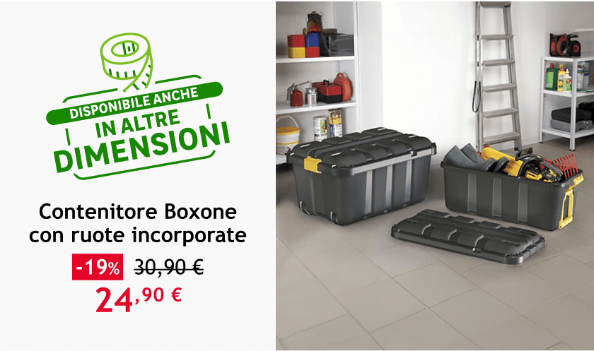 contenitore BOXONE con ruote incorporate