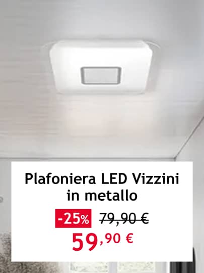 plafoniera LED VIZZINI