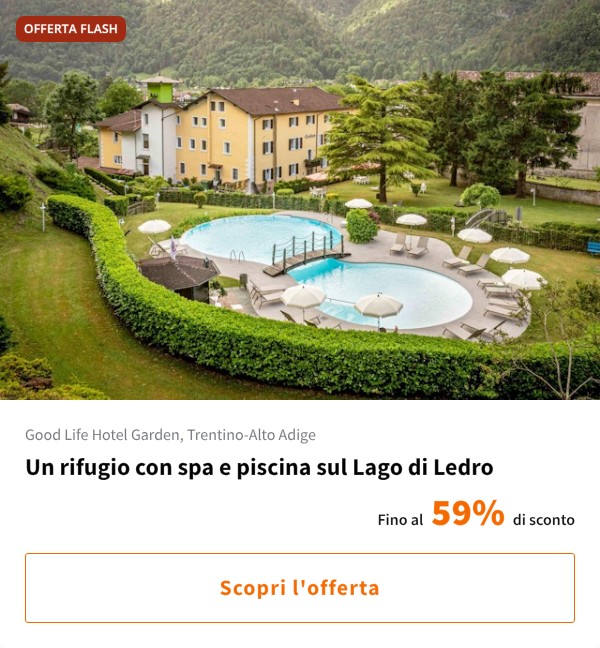 Un rifugio con spa e piscina sul Lago di Ledro