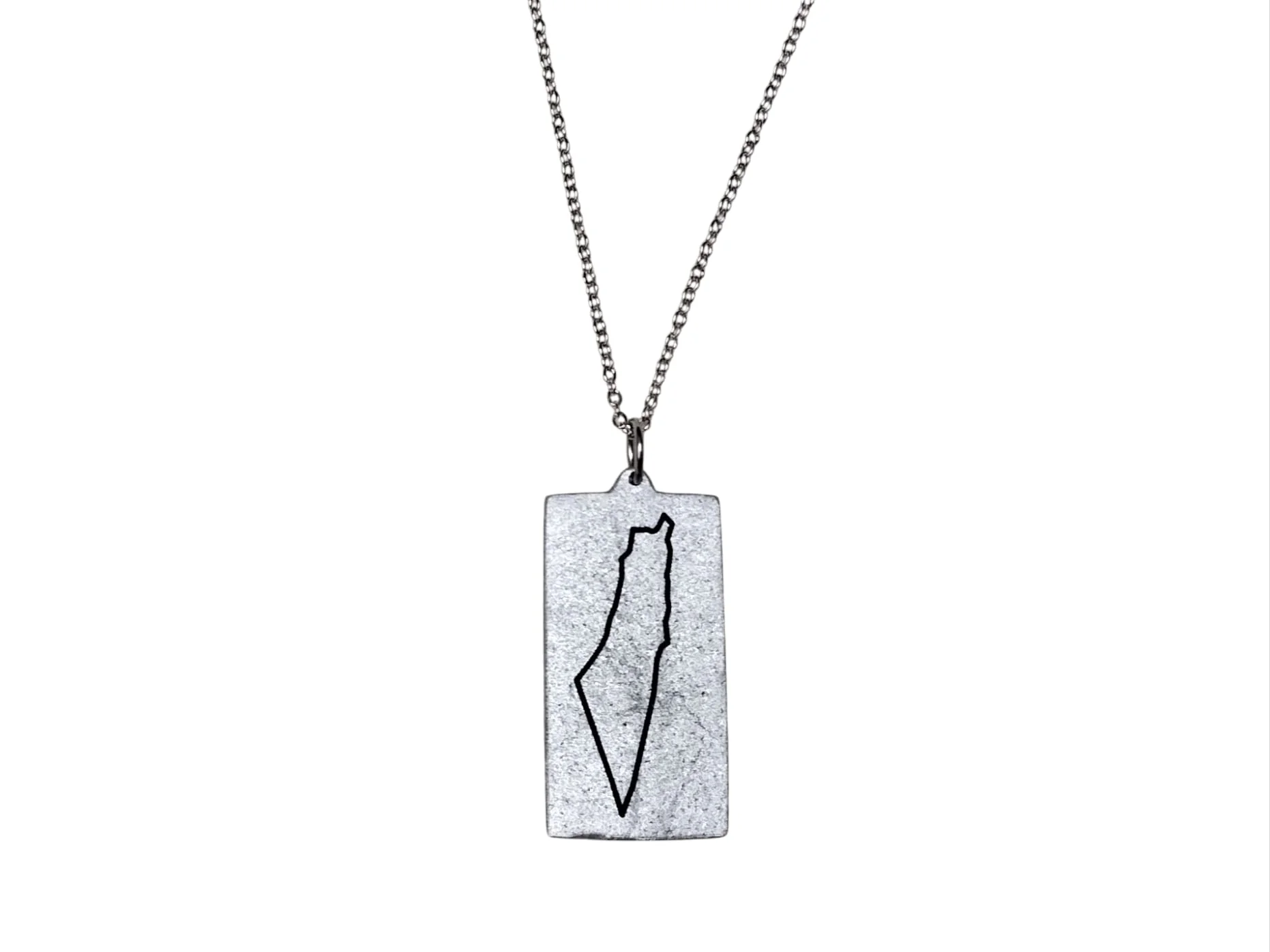 Image of Collana con Pendente Mappa della Palestina – Solidarietà e Stile