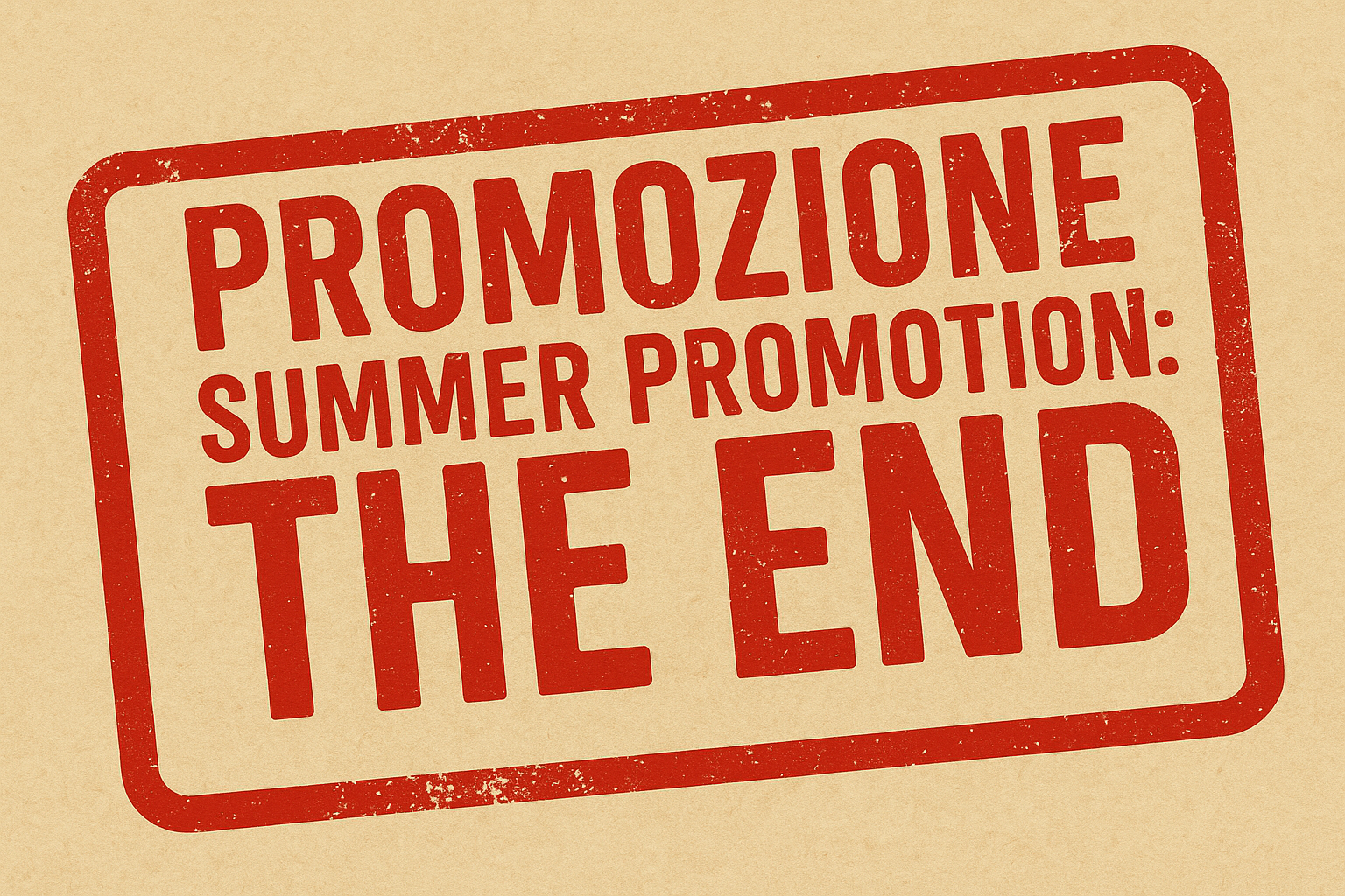 Sconto 20% fino a domenica 24 agosto