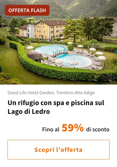 Un rifugio con spa e piscina sul Lago di Ledro