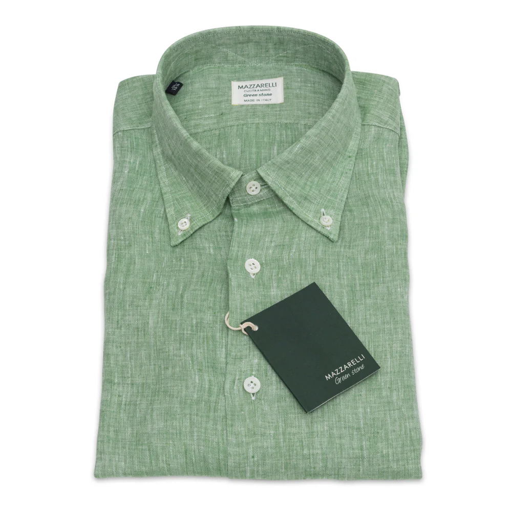 Camicia In Lino Verde