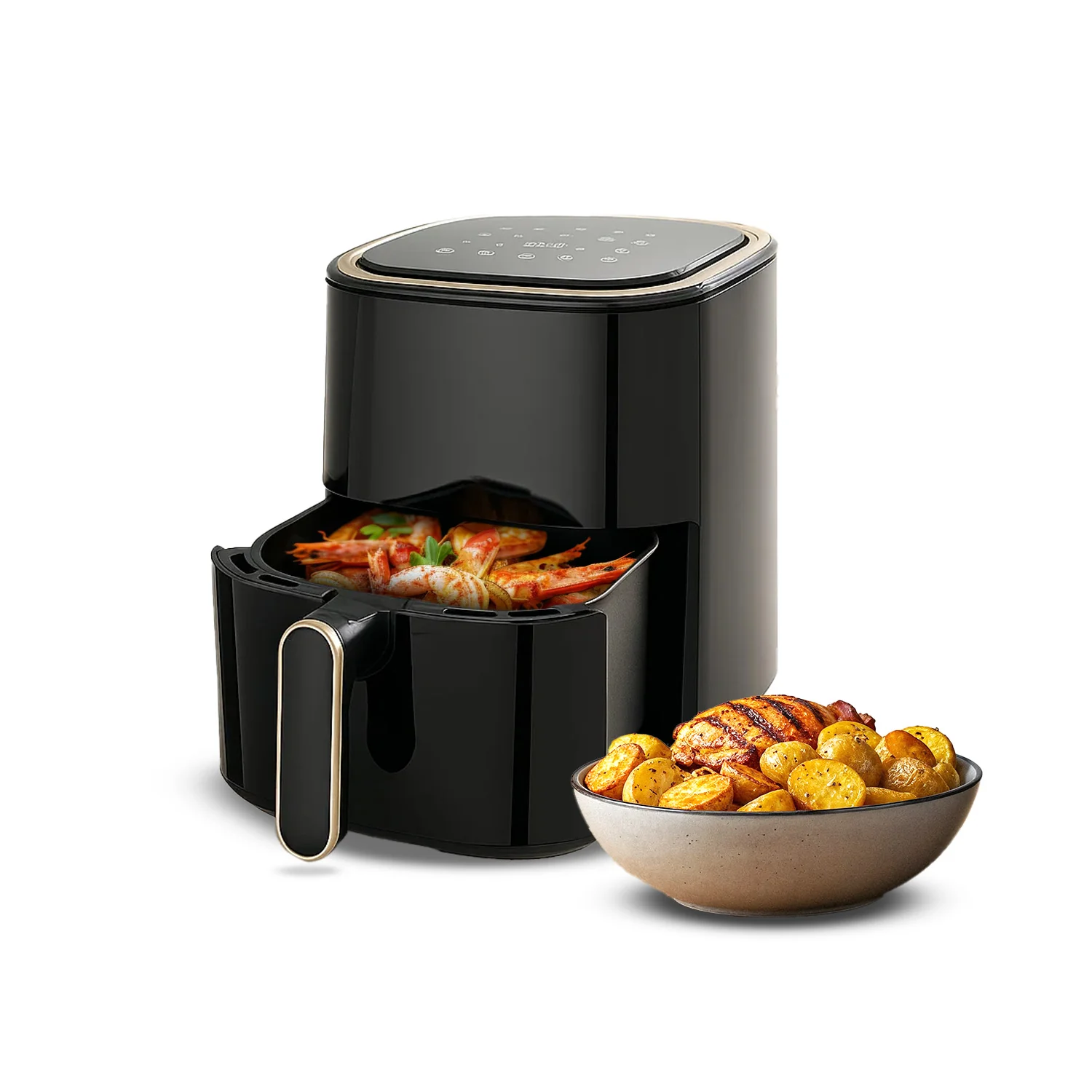 Image of Friggitrice ad Aria Digitale 4l 1400w con Display, Timer e 10 Programmi