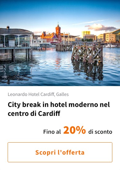 City break in hotel moderno nel centro di Cardiff