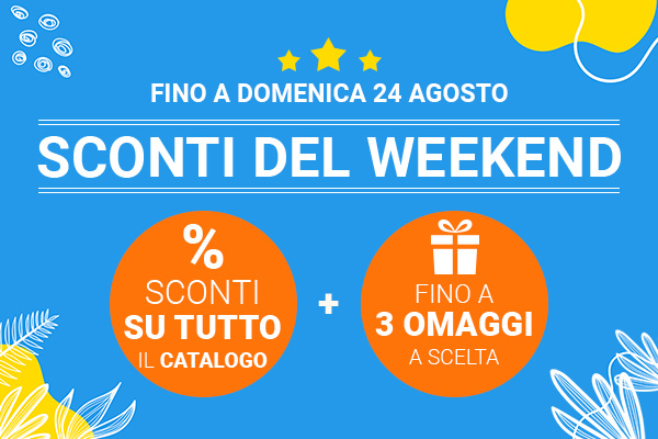 Solo per Oggi - Imperdibili sconti su tutto il catalogo + fino a 3 omaggi a scelta!