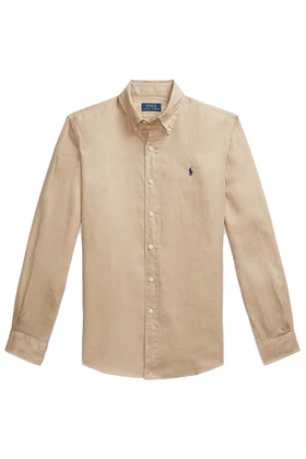 POLO RALPH LAUREN Camicia in lino Custom-Fit