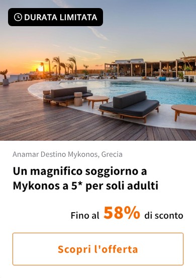 Un magnifico soggiorno a Mykonos a 5* per soli adulti