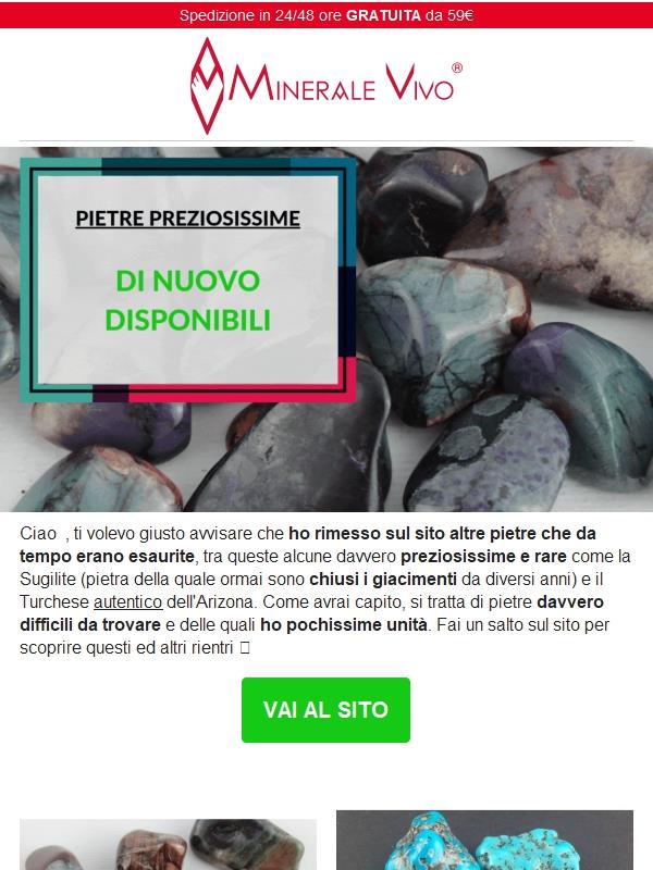 Pietre preziosissime... Di nuovo disponibili!