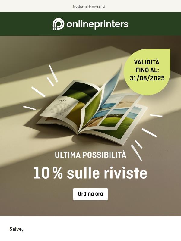 Vuoi fare colpo? Risparmia subito il 10 %.