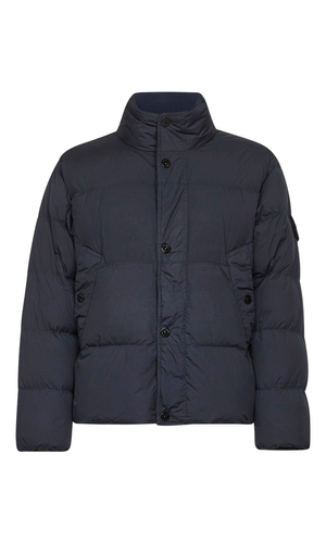 Down jacket with appliqué