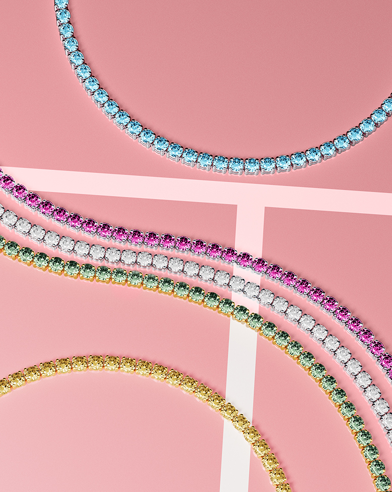 Pandora Timeless tennis bracelets in four colors