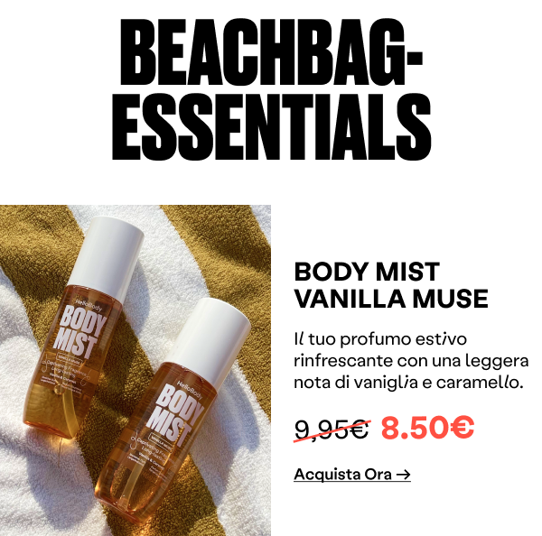 Beach bag essentials: BODY MIST VANILLA MUSE