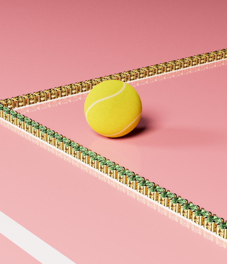 Green and yellow tennis bracelets from Pandora Timeless