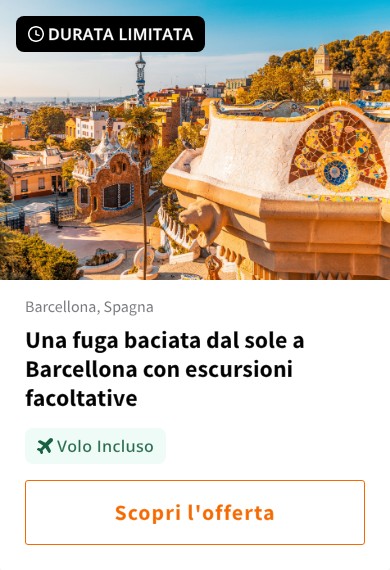 Una fuga baciata dal sole a Barcellona con escursioni facoltative