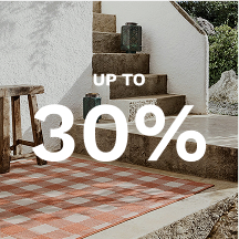 Up to 30% on outdoor rugs