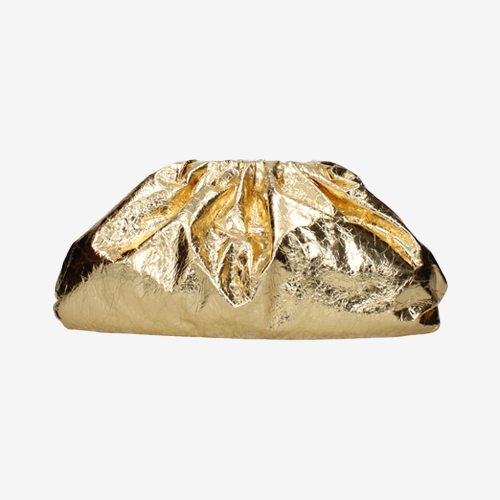 Bottega Veneta Clutches Women Leather Gold