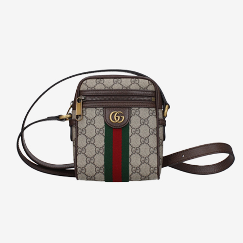 Gucci Crossbody Bags Men Fabric Beige/Ebony