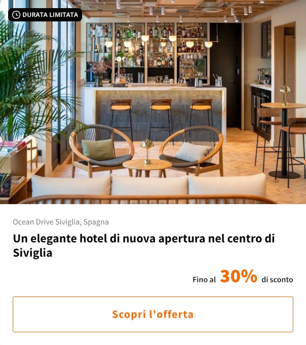 Un elegante hotel di nuova apertura nel centro di Siviglia
