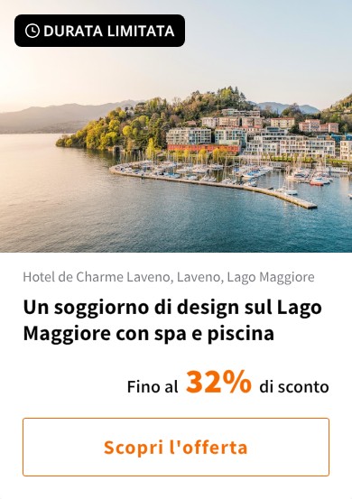 Un soggiorno di design sul Lago Maggiore con spa e piscina