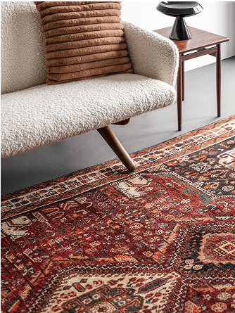 Close up on an oriental rug