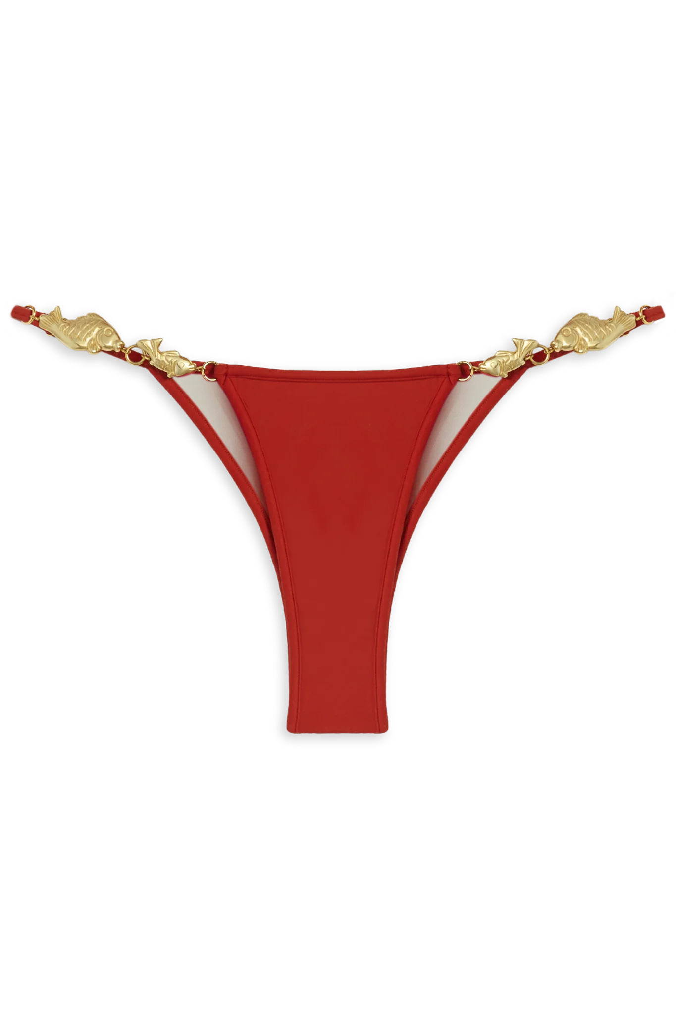 Image of Splash Bikini Bottom // Red Coral