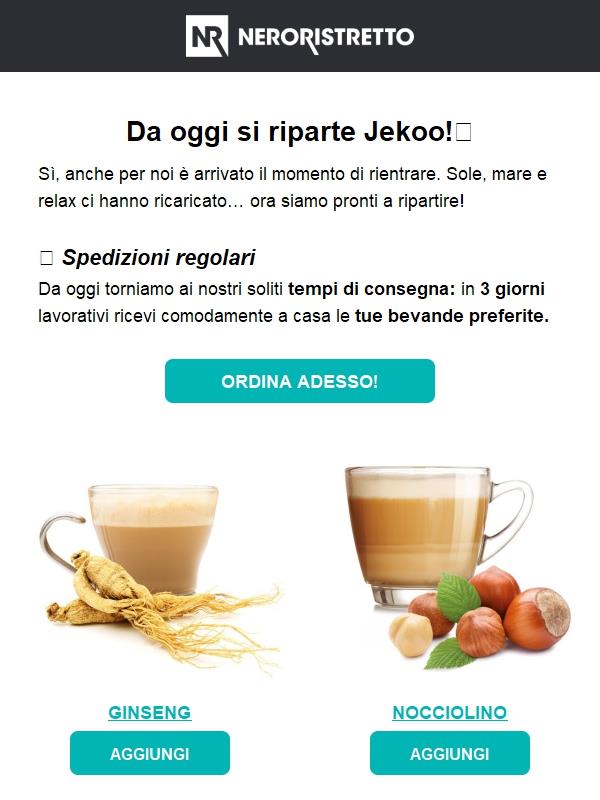 Bentornati! Siamo di nuovo operativi ☕🎉