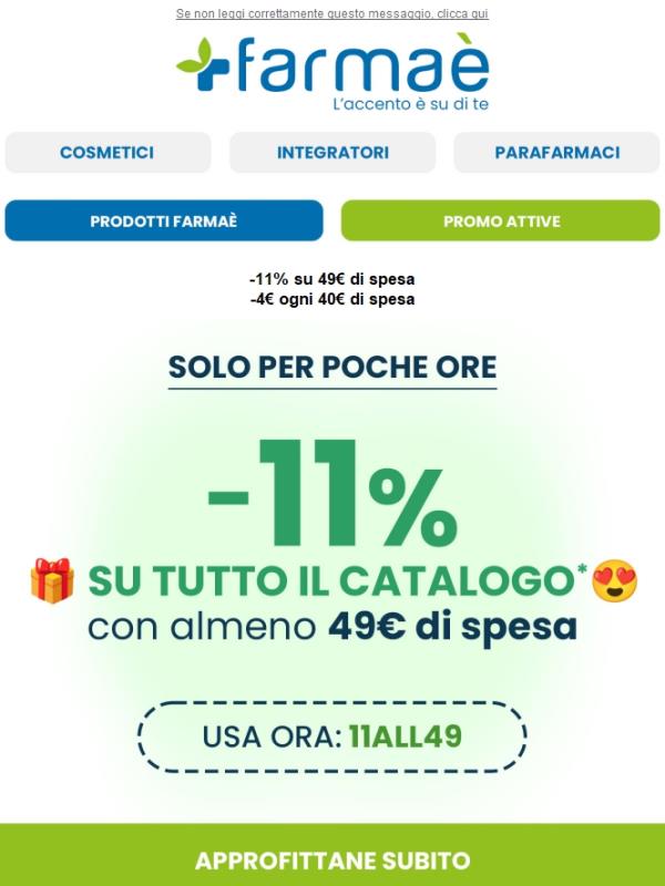 -11% su tutto: scopri come!