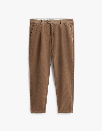 Pantaloni chino Harlem affusolati in velluto