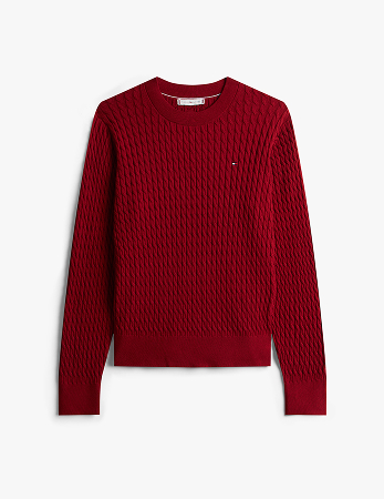 Pullover in maglia sottile intrecciata