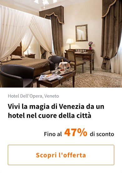 Vivi la magia di Venezia da un hotel nel cuore della città