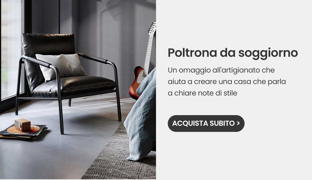 Poltrona da soggiorno Un omaggio all'artigianato che aiuta a creare una casa che parla a chiare note di stile