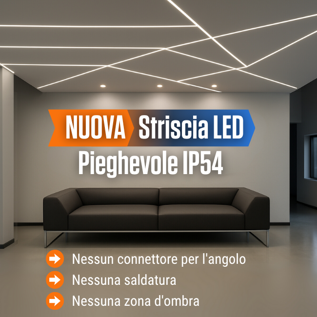 Nuova Striscia LED Pieghevole IP54 