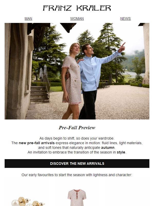 First pre-fall looks. Elegance comes early.