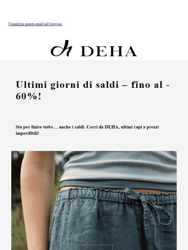 Ultimi giorni di saldi – fino al -60% ⏳