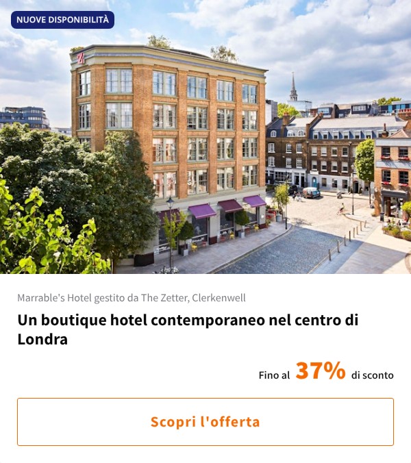 Un boutique hotel contemporaneo nel centro di Londra