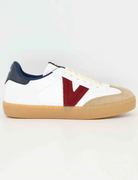 Sneakers in pelle bianca Donna 1126217 Marino
