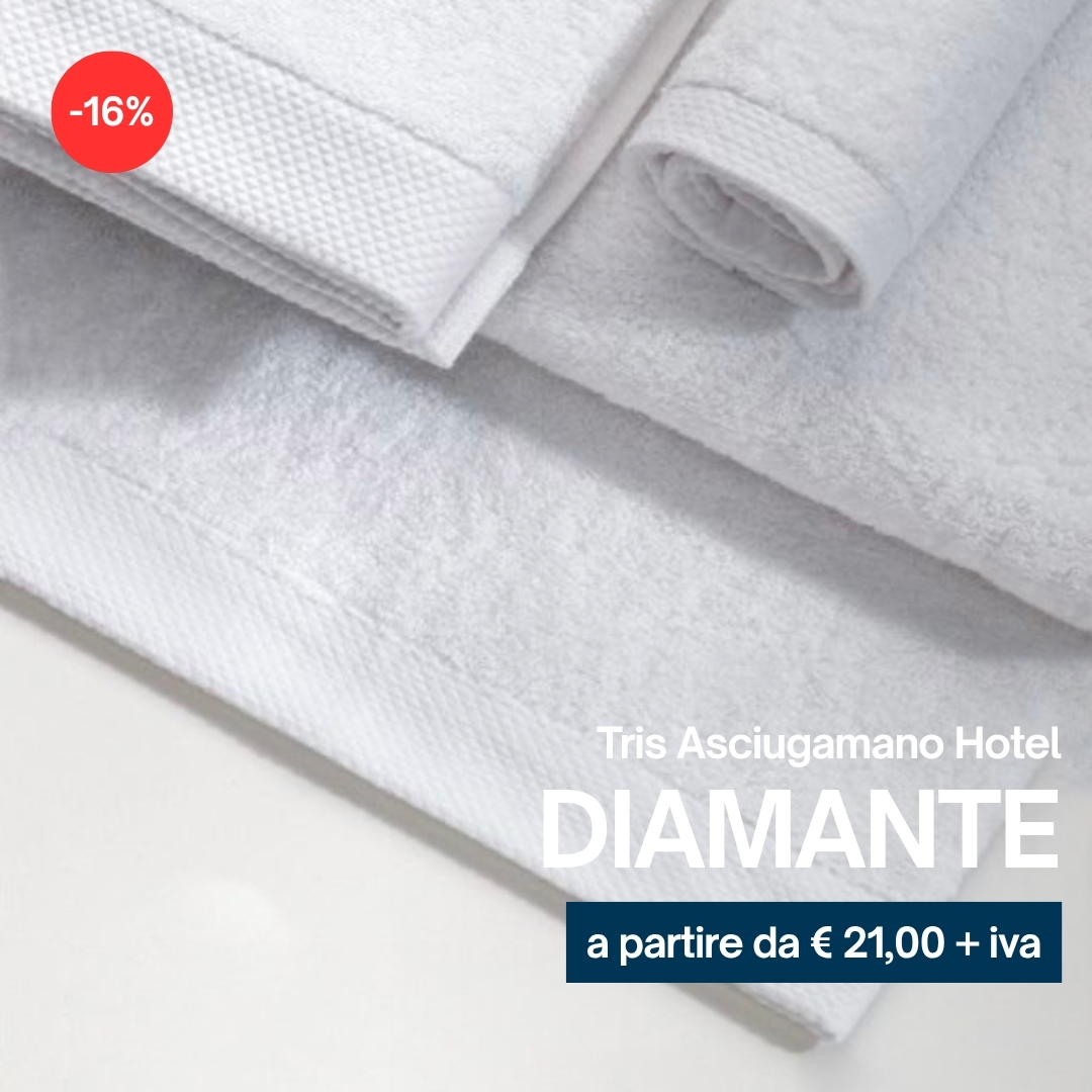 TRIS ASCIUGAMANO DIAMANTE