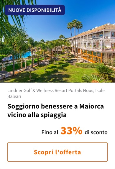 Soggiorno benessere a Maiorca vicino alla spiaggia