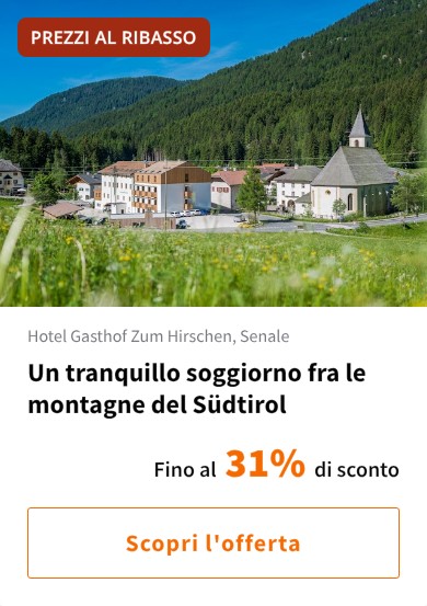 Un tranquillo soggiorno fra le montagne del Südtirol