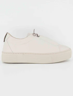 Sneakers in pelle off white Donna SP56602 100