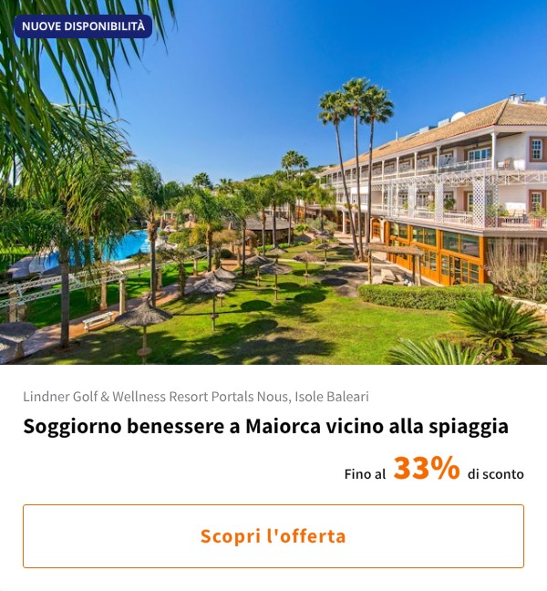 Soggiorno benessere a Maiorca vicino alla spiaggia