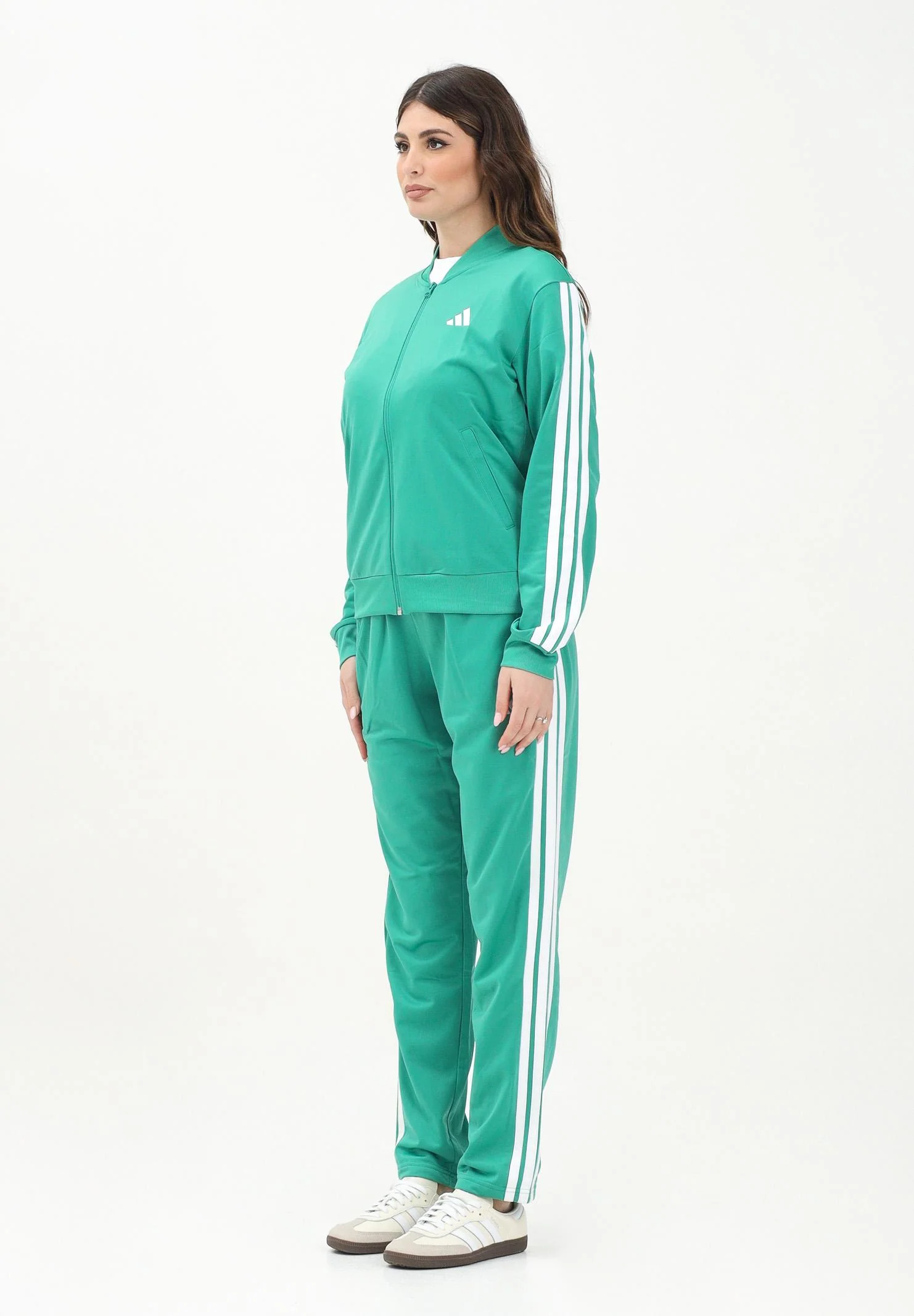 Image of ADIDAS PERFORMANCE Tuta sportiva Essentials 3-Stripes verde da donna