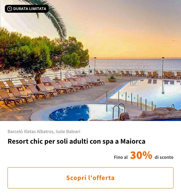 Resort chic per soli adulti con spa a Maiorca