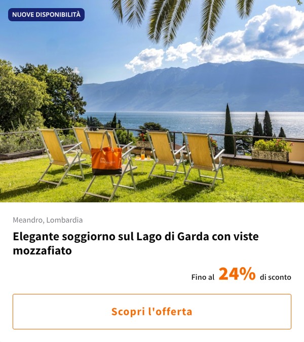 Elegante soggiorno sul Lago di Garda con viste mozzafiato
