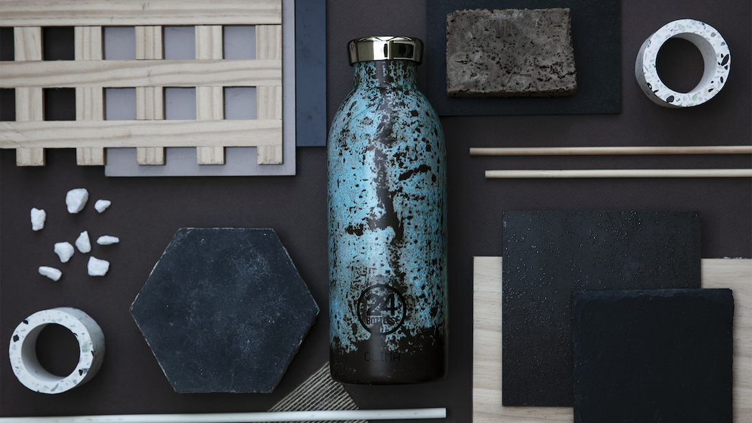 Riace Clima Bottle stands in the foreground. 
