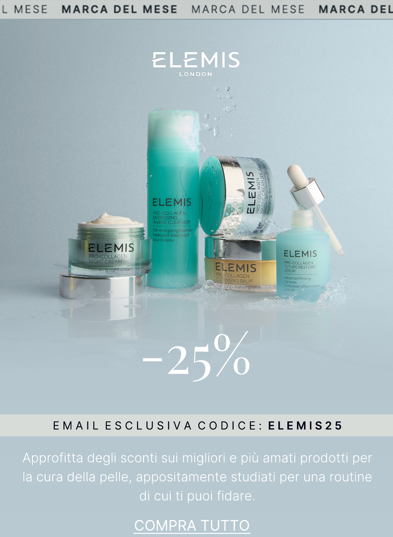 25 elemis COMPRA TUTTO