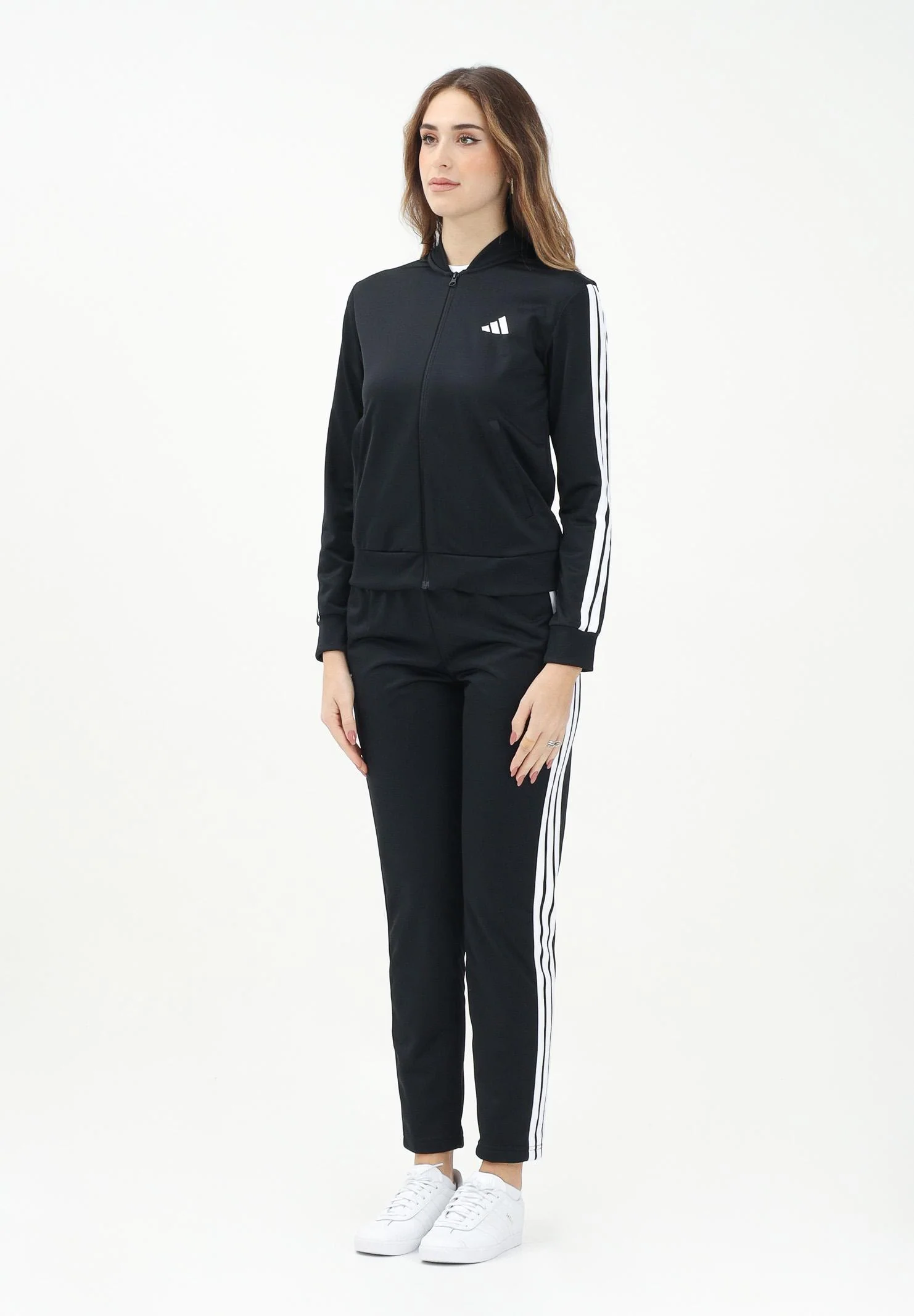 Image of ADIDAS PERFORMANCE Tuta sportiva Essentials 3-Stripes nera da donna