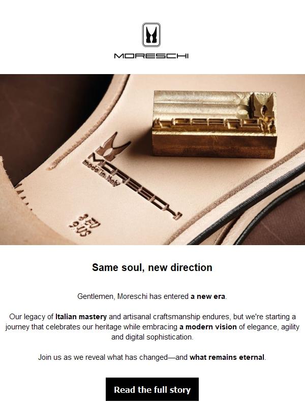 Moving forward with purpose: meet the new Moreschi