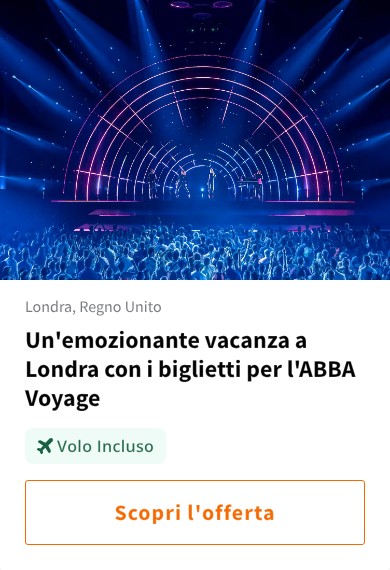Un&#x27;emozionante vacanza a Londra con i biglietti per l&#x27;ABBA Voyage